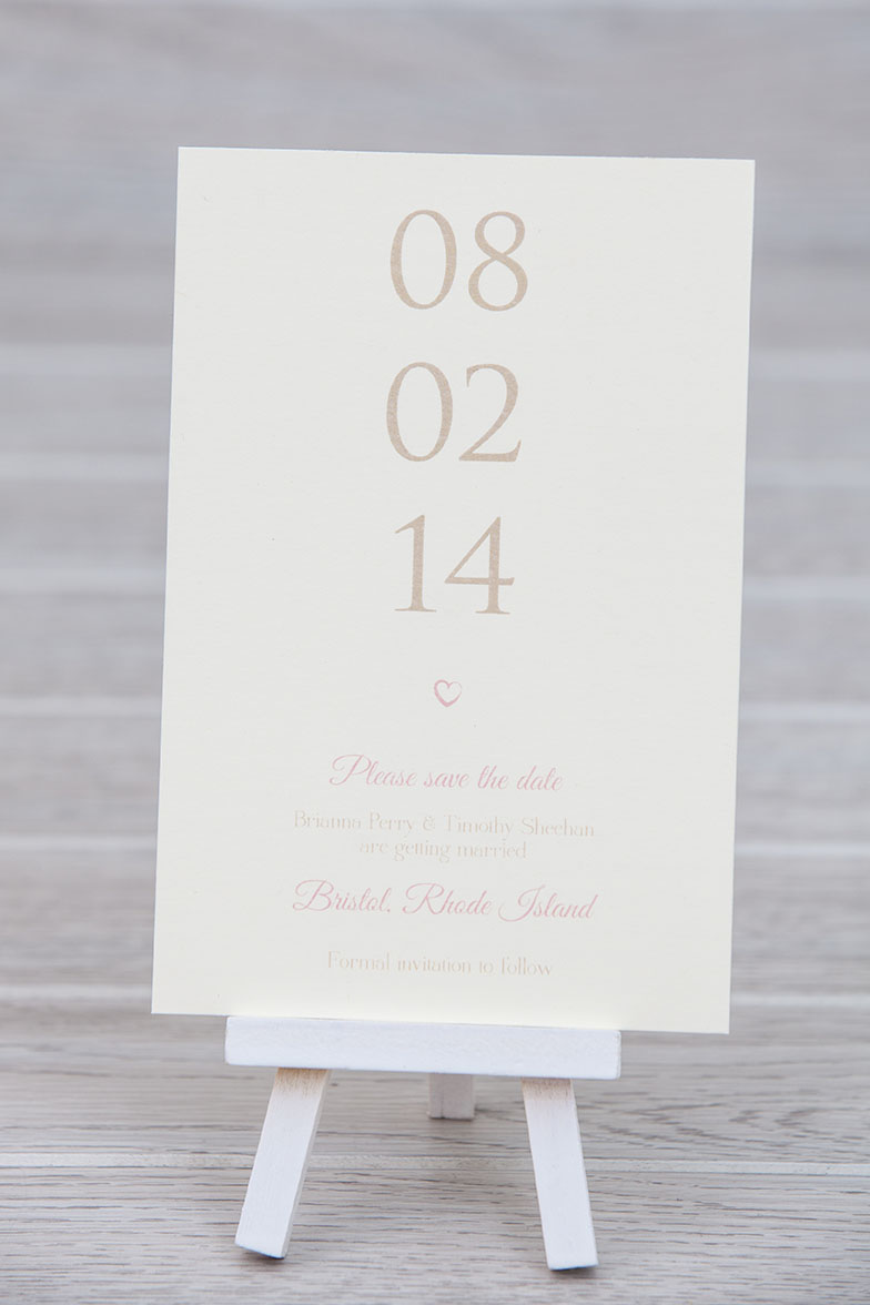 Vertical Date Save the Date